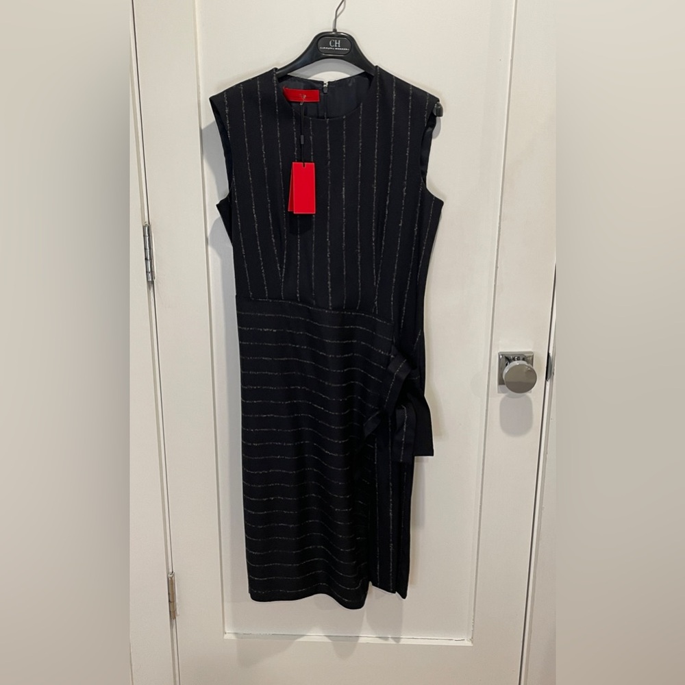 Carolina Herrera Wool Pinstriped Dress 6 $795